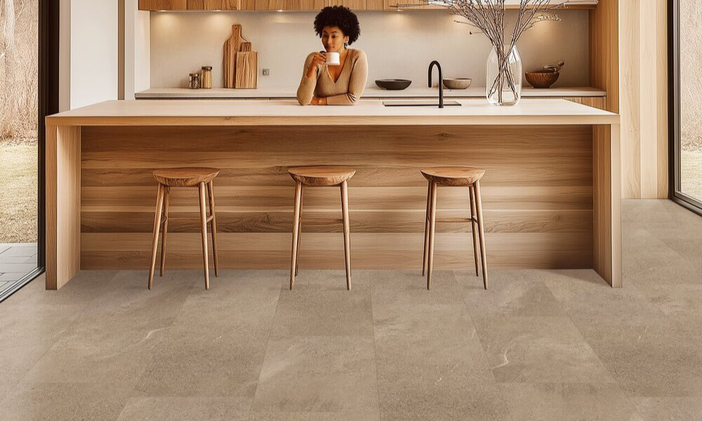 Ukázka podlahy v garáži