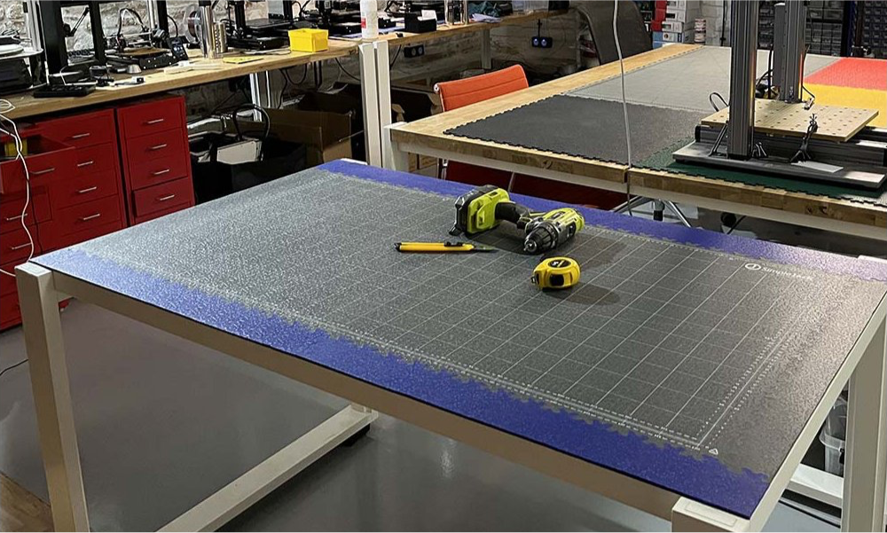 Ukázka podlahy v garáži