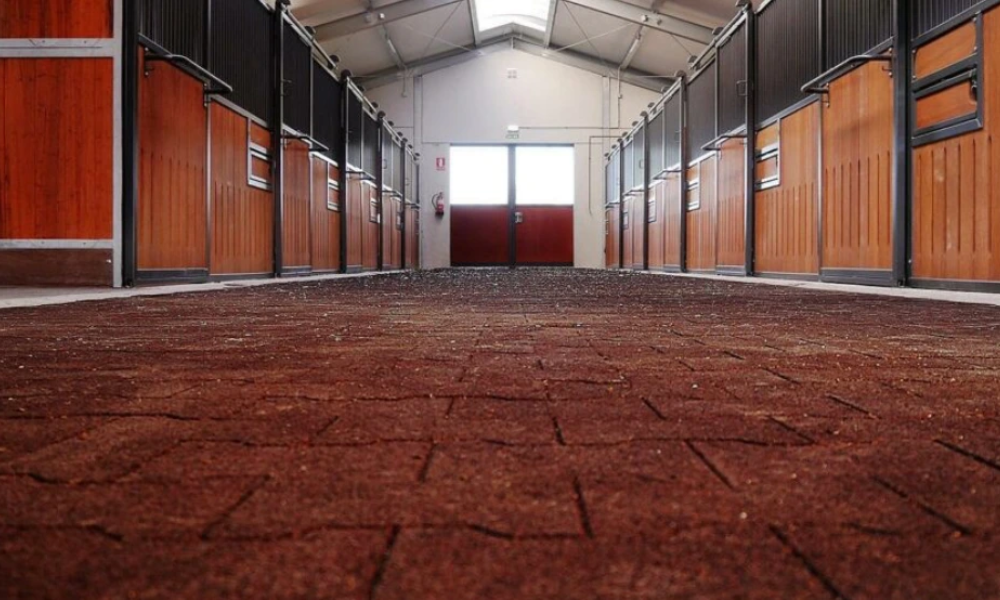 Ukázka podlahy v garáži