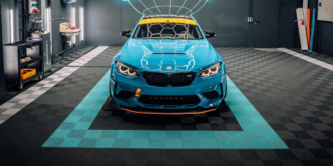 Ukázka podlahy v garáži